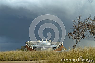 Futuristic Building at Maropeng Stock Photo