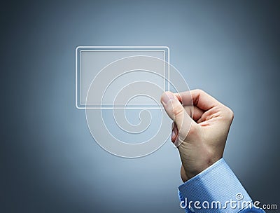 Futuristic business card with copy space Stock Photo