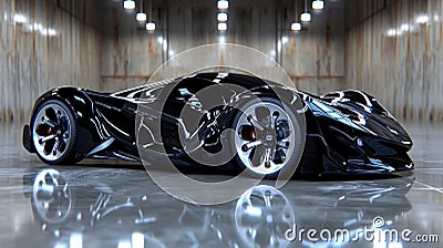 Futuristic concept car feom Stock Photo