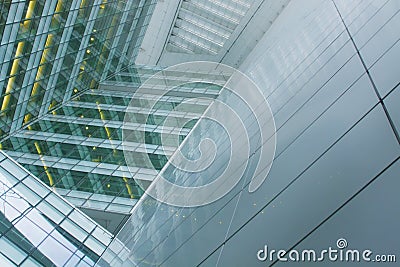 Futuristic Corporate Building Stock Photo