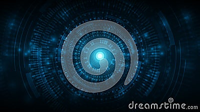 futuristic cosmic abstract technology vector background,technology cyberspace background,cyberspace game interface Vector Illustration
