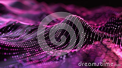 Futuristic Cyber Space Background for Tech and Security Concepts Generative AI Cartoon Illustration