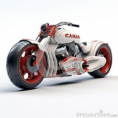 Futuristic 3d Can-am Motorcycle Design Inspired By Canon Eos 5d Mark Iv Stock Photo