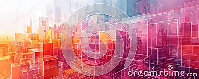 Futuristic 3D serverless architecture where data analysis occurs in real-time no delays Stock Photo