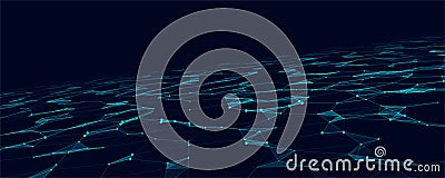 Futuristic digital data transfer concept. High-speed data flow of cryptocurrency servers. Blockchain technology. Vector Vector Illustration