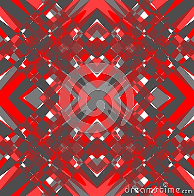 Futuristic grunge tile with rhomboid patterns Vector Illustration