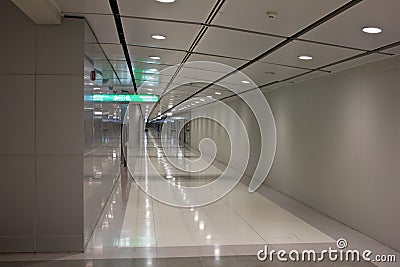 Futuristic guangzhou Airport interior Stock Photo