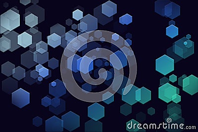 Futuristic Hexagon background wallpaper Stock Photo