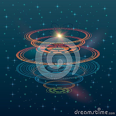 Futuristic interface hud design, infographic elements like scanning graph, warning arrow and bar regulator, fingerprint or dactylo Stock Photo