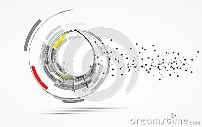 Futuristic internet high computer technology business b Vector Illustration