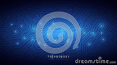 Blue abstract technology cyberspace background,speed data transfer background,blue abstract circuit system technology background Vector Illustration