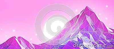 Futuristic metaverse digital world technology blockchain background with modern wireframe terrain mountain design for simulation Stock Photo