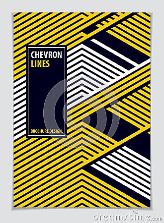 Futuristic minimal brochure graphic design template. Vector geom Vector Illustration