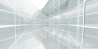 Futuristic modern mirror architecture cube random geometric shape rendering illustration 3d Stock Photo