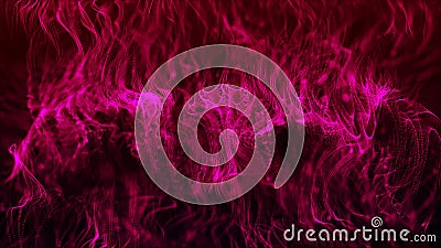 Futuristic particle wave. Abstract technology background. Big data visualization. Vector illustration Vector Illustration