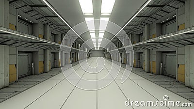 Futuristic prison Stock Photo