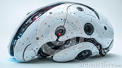 Futuristic Robotic Machine Design Generative AI Stock Photo