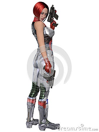 Futuristic uniform Stock Photo