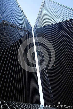 Futuristic Skyscrapers Stock Photo