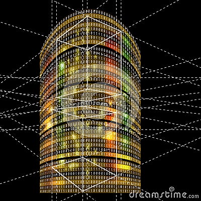 Futuristic skyscrapers Vector Illustration