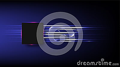 Futuristic Technology Digital microchip, Central Computer Processors CPU concept Vector Illustration