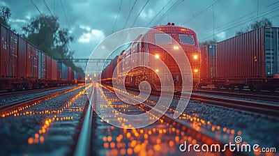 Smart Transportation System Integrating Autonomous Technology and Advanced Control for Efficient Logistics and Mobility Stock Photo
