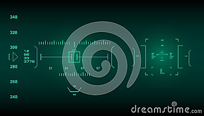 Futuristic virtual graphic touch user interface, HUD Vector Illustration