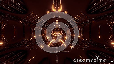 Futuristisk scifi fantasy utomjordisk hangar tunnelkorridor 3d-renderingsbakgrund live wallpaper Club Visual loop stock illustrationer Futuristisk scifi fantasy utomjordisk hangar tunnelkorridor 3d-renderingsbakgrund live wallpaper Club Visual loop stock illustrationer