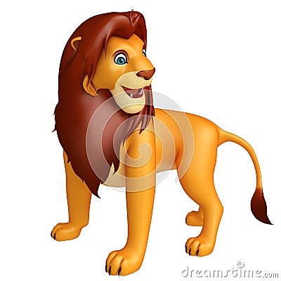 Fuuny Lion cartoon character Cartoon Illustration