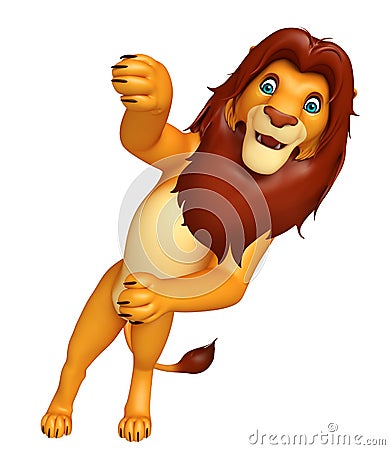 Fuuny Lion cartoon character Cartoon Illustration