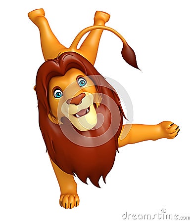 Fuuny Lion cartoon character Cartoon Illustration