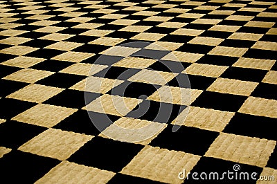 Fuzzy Checkerboard Stock Photo