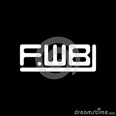 FWB letter logo creative design with vector graphic, FWB Vector Illustration