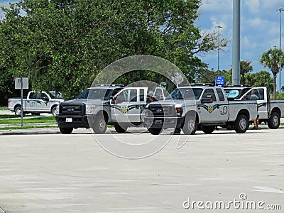FWC Law Enforcement vehicles Editorial Stock Photo