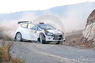 Fx Pro Cyprus Rally. Love Cyprus Stage. 2010 Editorial Stock Photo