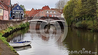 Fye Bridge, River Wensum, Norwich, Norfolk, England, UK Stock Photo