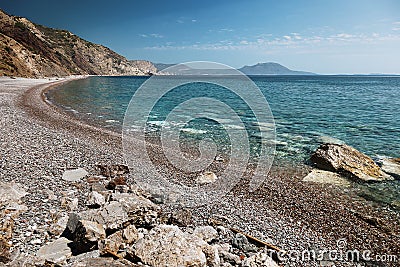 FyrÃ­ Ãmmos beach in Kythira island, Ionian, Greece Stock Photo