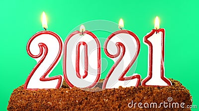 Gateau Avec Le Numero 21 Bougie Allumee Theme Du Nouvel An Et Touche Chroma De Noel Ecran Vert Banque De Videos Video Du Incendie Couleur Gateau Avec Le Numero 21 Bougie Allumee Theme Du Nouvel An Et Touche Chroma De Noel Ecran Vert Banque De Videos Video Du Incendie Couleur