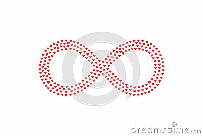 Endless infinity or infinite loop flat icon Stock Photo