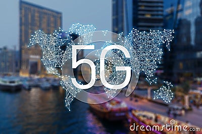 5g network mobile data Stock Photo