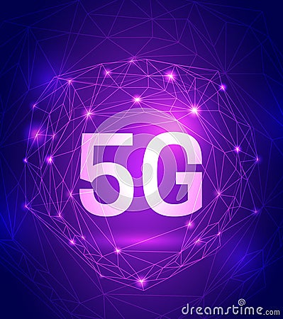 5G highspeed internet connection Stock Photo