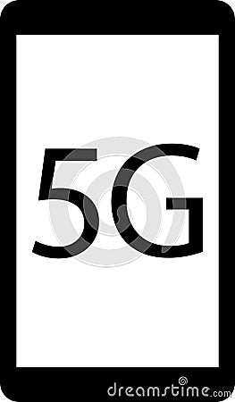 5 g icon. Signal bar 5g icon vector. 5G technology. 5G internet network vector high speed mobile net technology Vector Illustration