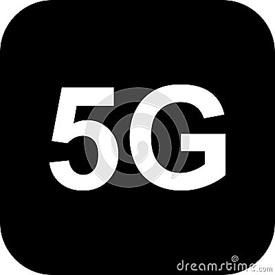 5 g icon. Signal bar 5g icon vector. 5G technology. 5G internet network vector high speed mobile net technology Vector Illustration