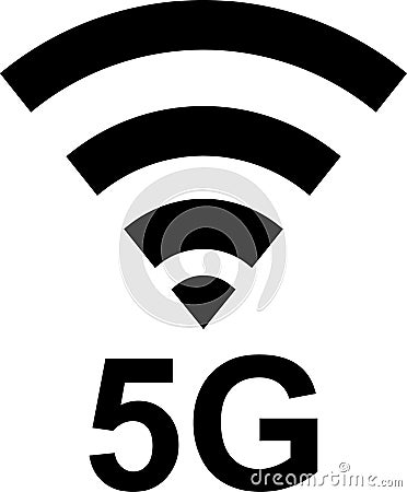 5 g icon. Signal bar 5g icon vector. 5G technology. 5G internet network vector high speed mobile net technology Vector Illustration