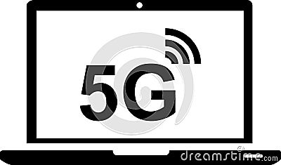 5 g icon. Signal bar 5g icon vector. 5G technology. 5G internet network vector high speed mobile net technology Vector Illustration