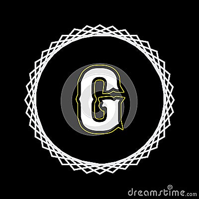 G letter logo in vector design Vector Illustration