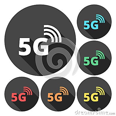 5g mode technology icon Vector Illustration