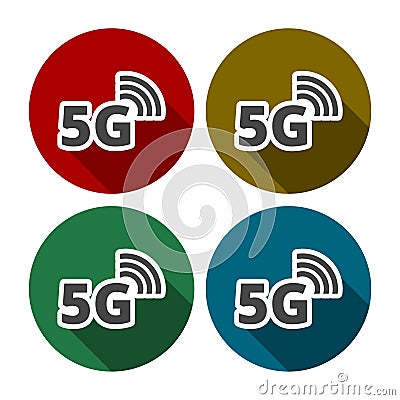 5g mode technology icon Vector Illustration