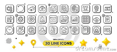 5g notebook, 5g technology and Incubator line icons pack. For web app. 3d design elements. Vector Vector Illustration