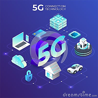 5G Technology 11 Stock Photo